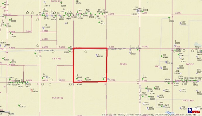 Reeves Co. - T&P RRC- Blk 51 T8S Sec. 7